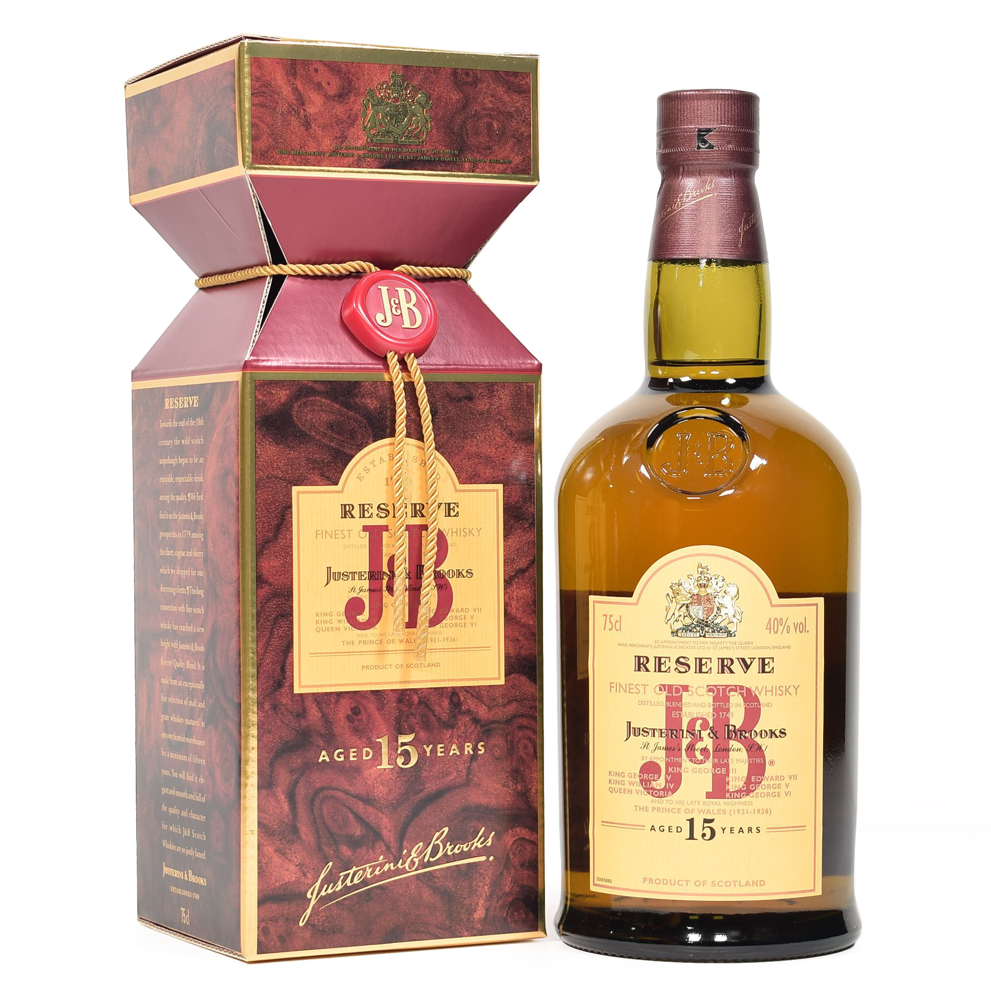 J&B Reserve Aged 15 Years