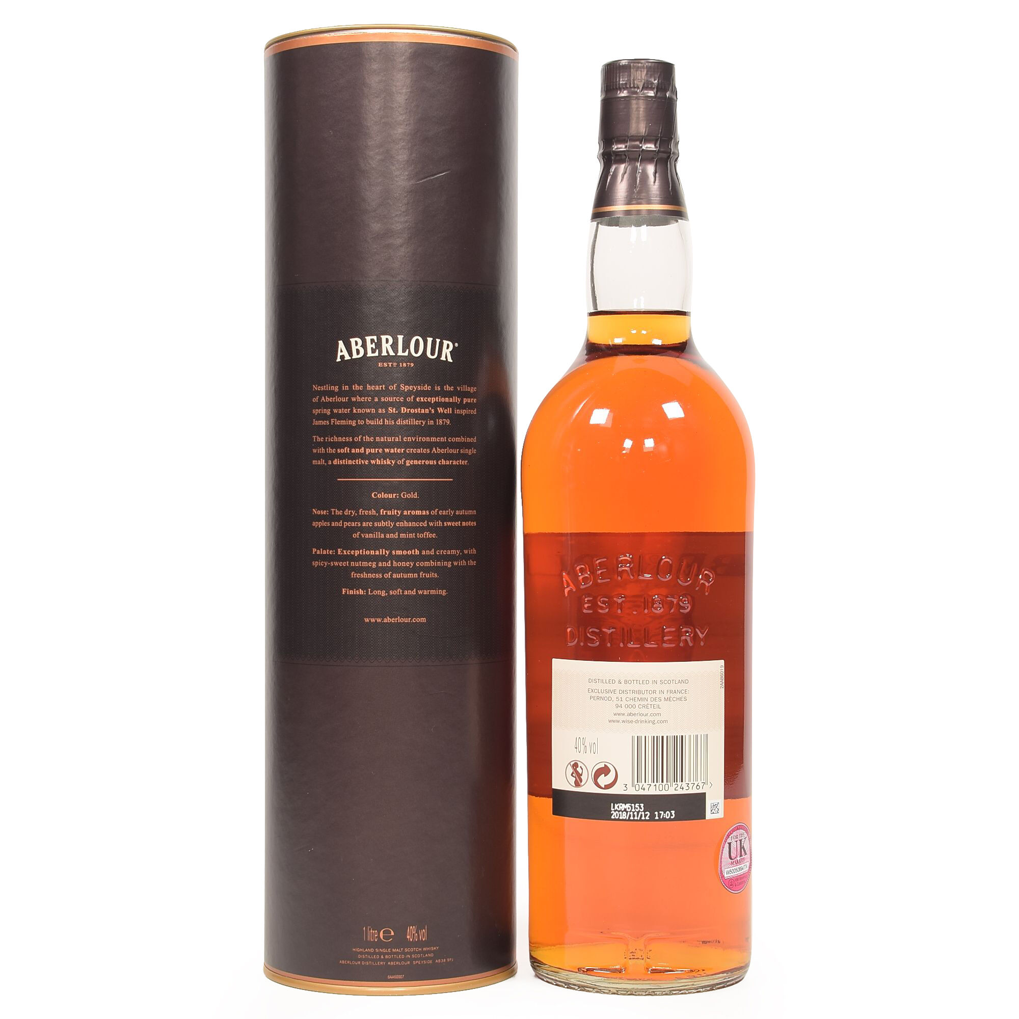 Aberlour Whisky Ecosse Speyside Single Malt 12 ans 40 % vol. 