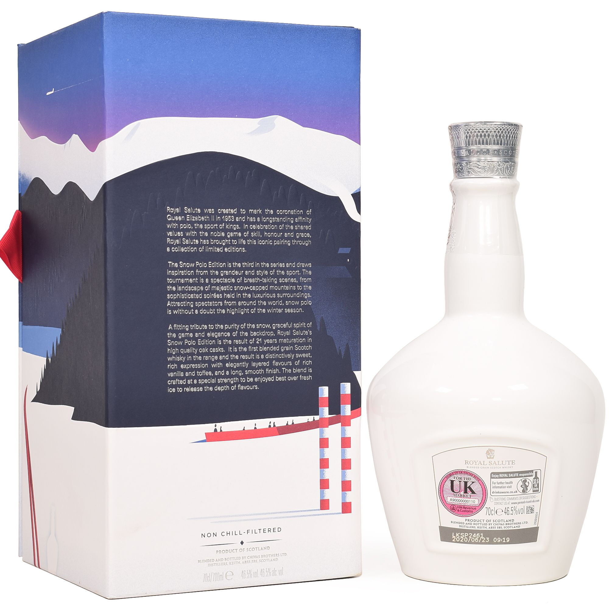 WHISKY ROYAL SALUTE 21 years SNOW POLO EDITION - 46.5% - 70 CL